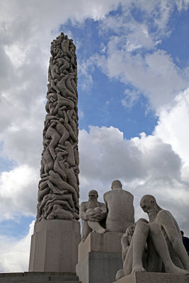 Sculpture - The Monolith, Vigeland Park, Oslo, Norway.