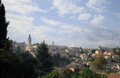 Vista of Spoleto from Castle viewpoint.