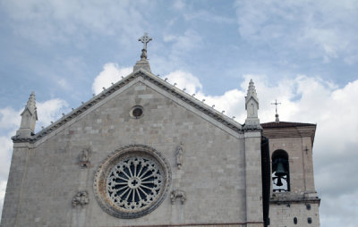 Facade and Bell Tower, Chiesa de San Benedetto, Norcia.