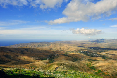 Panorama from Mirador (viewpoint) Morro Velosa,  Betancuria Nature Reserve.