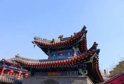 Temple Roof-line, Cultural Quarter,  Tianjin, PRChina.
