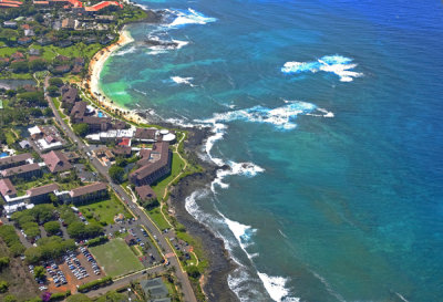 Lagoon (Aerial View) Kauai.