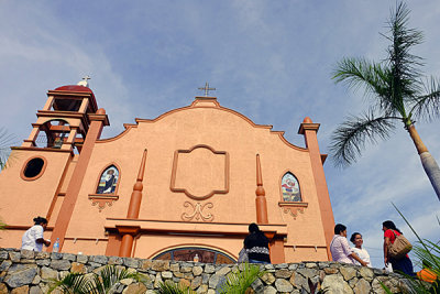 Facade, Parish Church, La Crucecita, Huatulco, Mexico.