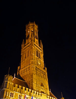 Night View - Belfry, Bruges.