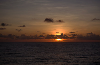 Atlantic Sunset en route to Recife, Brazil.