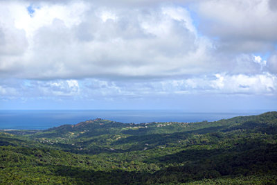 Panorama across Barbados, West Indies.