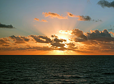 Sunrise over Punta Cana, Dominican Republic.