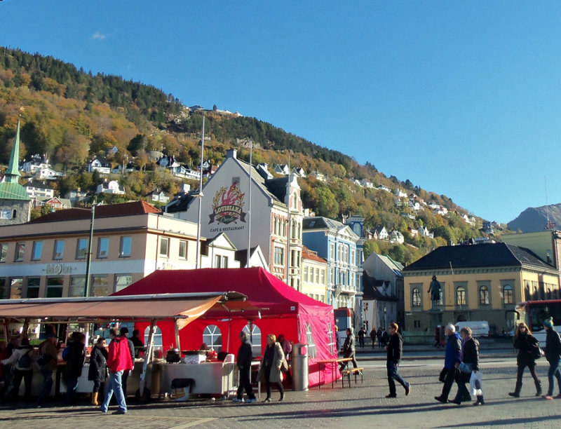 MARKET STALLS IN BERGEN