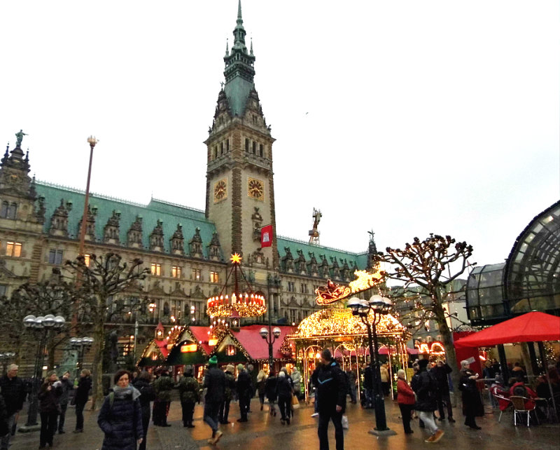 The beautiful setting of the main Christmas Market