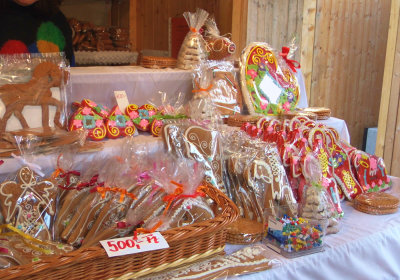 GINGERBREAD STALL DISPLAY