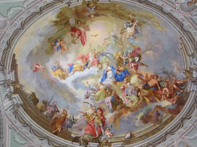 CEILING  OF THE CHURCH OF ST GEORGE  .  1