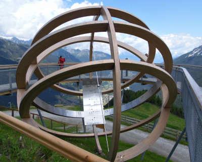 THE ALPS' LARGEST SUNDIAL  .  1