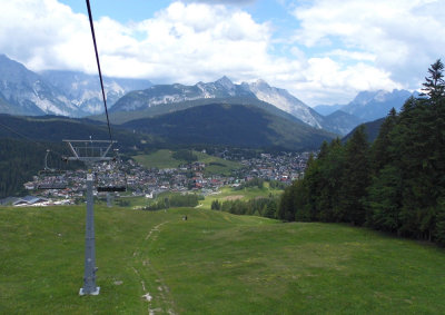 SEEFELD FROM THE CHAIRLIFT