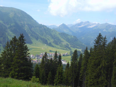 VIEW FROM THE MOUNTAIN ALM  .  1
