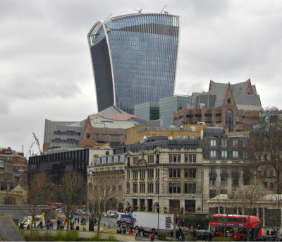VIEW OF THE 'WALKIE-TALKIE'  BUILDING