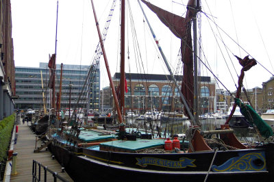 A CORNER OF ST KATHERINE'S DOCK