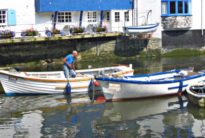 Messing About in His Boat