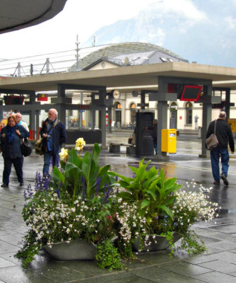 Outside Chur Railway Station
