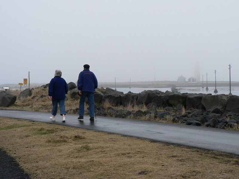 Walking in the fog