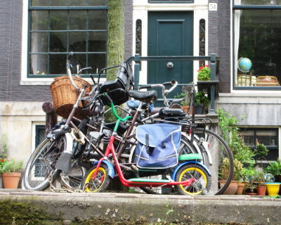 Bicycles by the canals