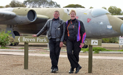 Mick and Deb at Breen Park at Woomera 