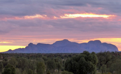 The Olgas from the resort