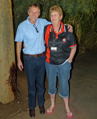 Old workmate Colin and Deb meeting up after 25 years.