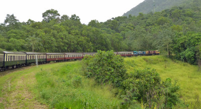 The scenic railway from Cairns to Kuranda