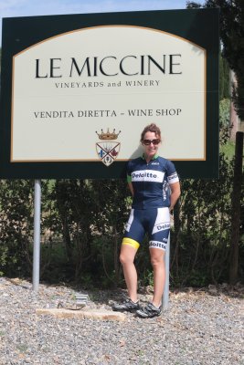 Annie au vignoble Le Meccine