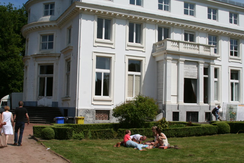Volk in het park