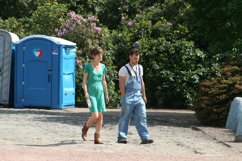 Volk in het park