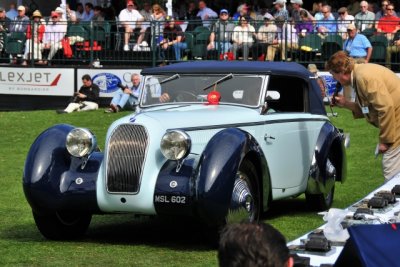 1938 Talbot-Darracq T23 Drop Head Coupe, Linda & Paul Gould, Pawling, NY, Amelia Award - European Custom Coachwork (0928)