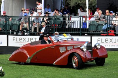 1934 Bugatti Type 57 Aravis, Paul Emple, Rancho Santa Fe, CA, Meguiar's Award for Car With the Most Outstanding Finish (1375)