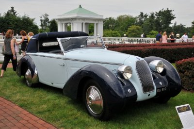 1938 Talbot Darracq T23 Short Chassis Cabriolet by Figoni & Falaschi, Paul Gould, New York, NY (3459)