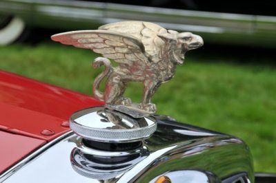 Macot/hood ornament of 1928 Gardner 85 Sport Roadster, Bob & Kim Gardner, St. Paul, Minnesota (3524)