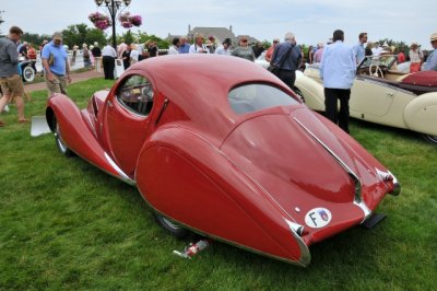 1937 Talbot-Lago T150-C SS Teardrop Coupe by Figoni & Falaschi, JWR Automobile Museum, Frackville, Pennsylvania (3530)