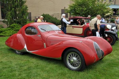 1937 Talbot-Lago T150-C SS Teardrop Coupe by Figoni & Falaschi, JWR Automobile Museum, Frackville, Pennsylvania (3555)