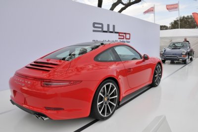 2013 Porsche 911 Carrera 4S, 991 series, in 50th anniversary tableau (9744)