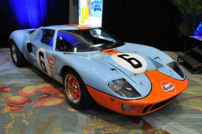 This Ford GT40, winner of the 1968 & 1969 24 Hours of Le Mans, is the only car that won that race more than once. (9056)