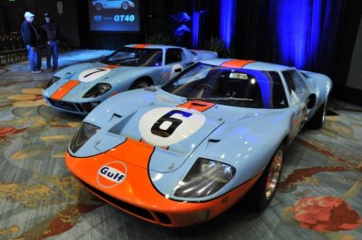 1968 Ford GT40 Mk I's, two days before the 2013 Amelia Island Concours d'Elegance in Florida (9042)