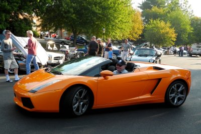Lamborghini Gallardo Spider at Great Falls Cars & Coffee in Virginia (8836)