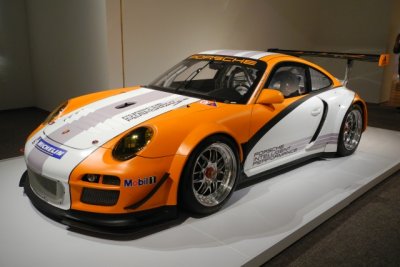 2010 Porsche Type 911 GT3 R Hybrid Race Car, Porsche Museum, Stuttgart-Zuffenhausen, Germany, at N.C. Museum of Art (9278)