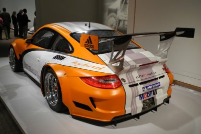 2010 Porsche Type 911 GT3 R Hybrid Race Car, Porsche Museum, Stuttgart-Zuffenhausen, Germany (9286)