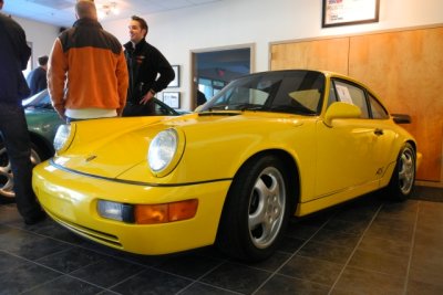 1993 Porsche 911 RS America, 1 of 4 in Fly Yellow, 1 of 701 produced in 1993-94, #122, 45,000 miles, $119,000 (9484)