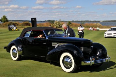 BEST OF SHOW, 1936 Cord 810 Phaeton, Rob & Barbara VanDewoestine, Durham, NC (5416)