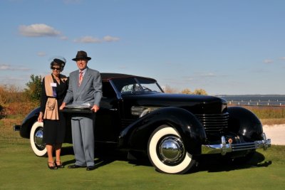 BEST OF SHOW, 1936 Cord 810 Phaeton, Rob & Barbara VanDewoestine, Durham, NC (5460)