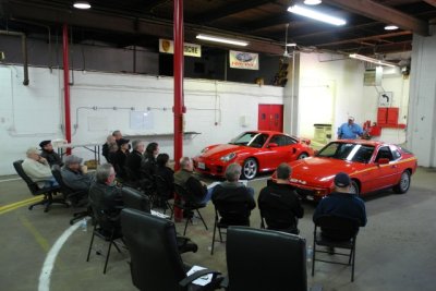Ron Gordon explains the various concours classes and rules at the PCA-CHS Concours Seminar. (1277)