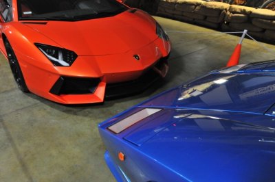 2012 Lamborghini Aventador and 1988 1/2 Lamborghini Countach Quattrovalvole (6084)