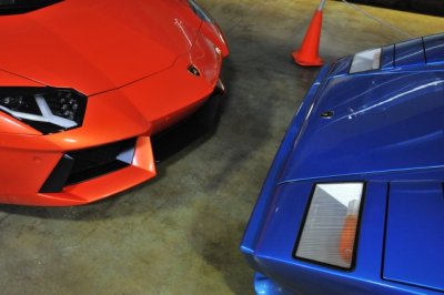2012 Lamborghini Aventador and 1988 1/2 Lamborghini Countach Quattrovalvole (6087)