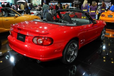 2004 MazdaSpeed MX-5, the 700,000th MX-5 built: Only 5,142 turbocharged MazdaSpeed MX-5s were built, over 2 model years. (1866)